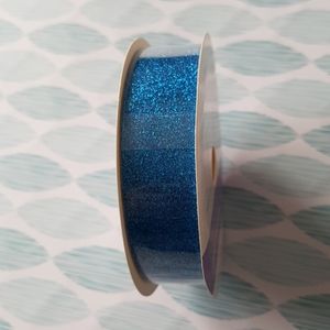 Blue Glitter Ribbon Tape